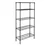 Rackwell 36x15x72 Inches 5-Shelves Mild Steel Black Coated Boltless Multipurpose Rack